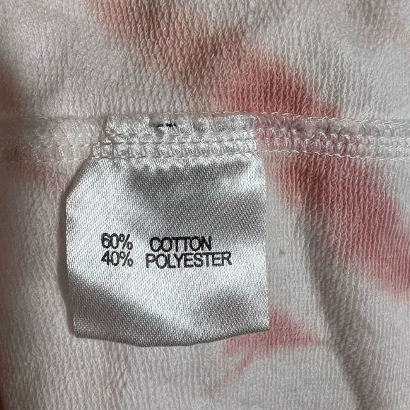 Jane And Delancey Pink White Tie Dye Pullover Hoodie Sweatshirt Womens Sz Medium - Picture 4 of 6